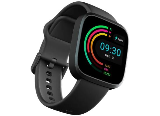 HiFuture EDGE Bluetooth 5.3 Fashion Aluminum Smart Watch Smartwatch Dual Core, 1.72" HD display, 1 ATM Water Resistant, up to 7 days Battery Life, over 100 Sports Modes, AI Enhanced Health Monitoring - Black